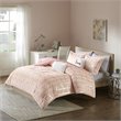 Intelligent Design Raina 5-piece Polyester Microfiber Comforter Set in Pink