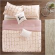 Intelligent Design Raina 5-piece Polyester Microfiber Comforter Set in Pink