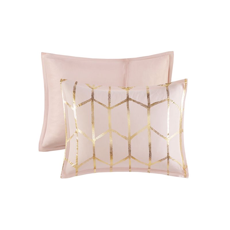 Intelligent Design Raina 5-piece Polyester Microfiber Comforter Set in Pink