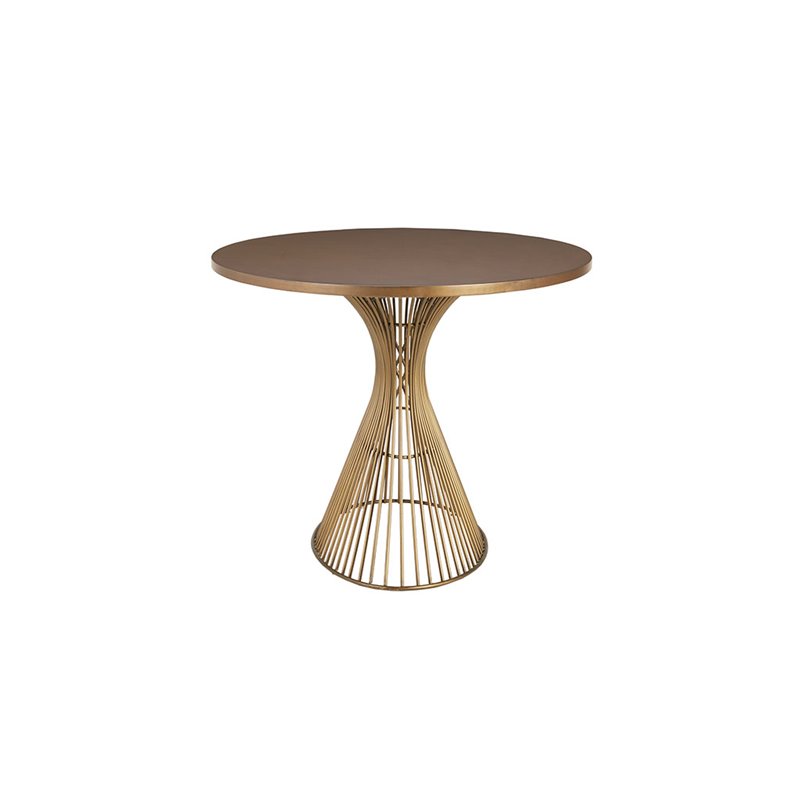 INK+IVY Mercer Oval Mid-Century MDF and Metal Dining Table in Natural