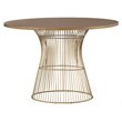 INK+IVY Mercer Oval Mid-Century MDF and Metal Dining Table in Natural