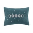 Intelligent Design Felicia Polyester Crushed Comforter Set in Teal Blue