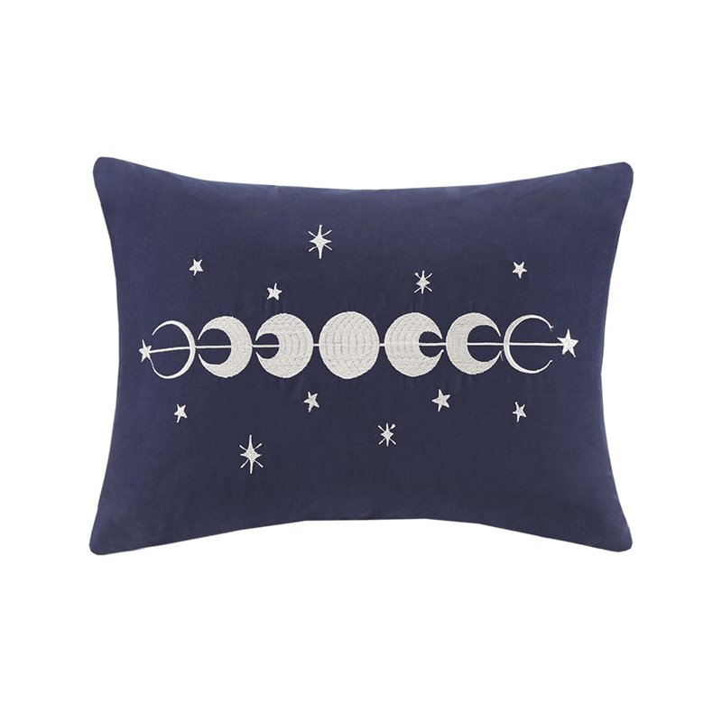 Intelligent Design Felicia Polyester Crushed Comforter Set in Navy