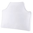 Intelligent Design Cotton Canvas Oversized Headboard Pillow in White