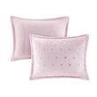Mi Zone Rosalie Polyester Printed Brushed Comforter Set in Pink Blush