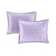 Mi Zone Rosalie Polyester Printed Brushed Comforter Set in Purple Blush