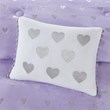 Mi Zone Rosalie Polyester Printed Brushed Comforter Set in Purple Blush