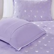 Mi Zone Rosalie Polyester Printed Brushed Comforter Set in Purple Blush