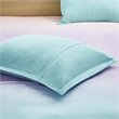 Mi Zone Glimmer Polyester Glitter Printed Comforter Set in Aqua Blue