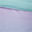 Mi Zone Glimmer Polyester Glitter Printed Comforter Set in Aqua Blue