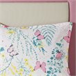 Cynthia Polyester Printed Butterfly Comforter Set in Pink