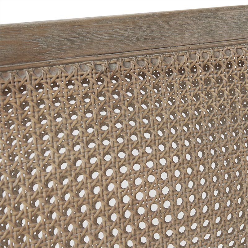 Madison Park Willshire Polyester Fabric and Solid Wood Settee in Beige