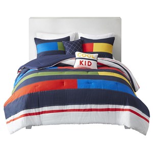 Urban Habitat 5-piece Cotton Printed Comforter Set in Multi-Color