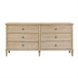 Madison Park Signature Victoria 6-Drawer Wood Dresser in Natural/Gray