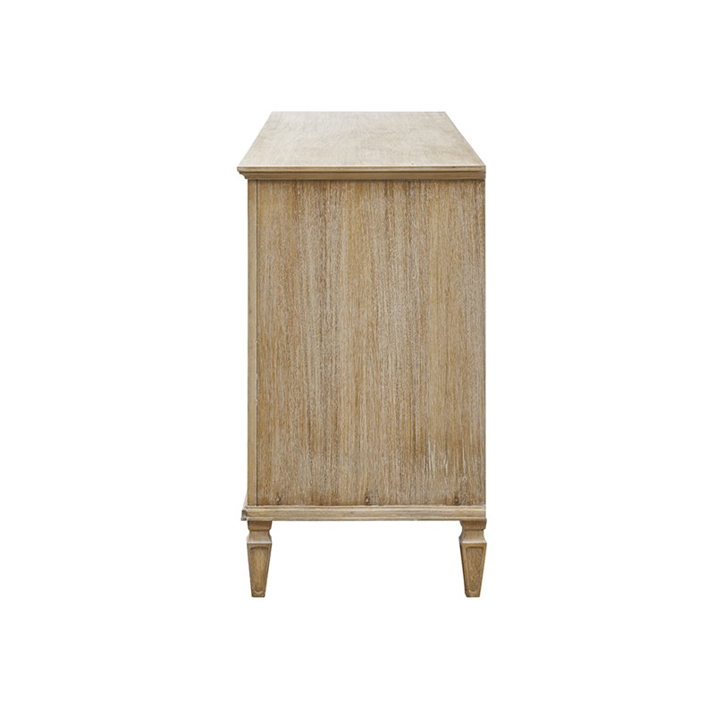 Madison Park Signature Victoria 6-Drawer Wood Dresser in Natural/Gray
