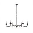 Hampton Hill Brighton 6-light Metal Chandelier Lamp in Black