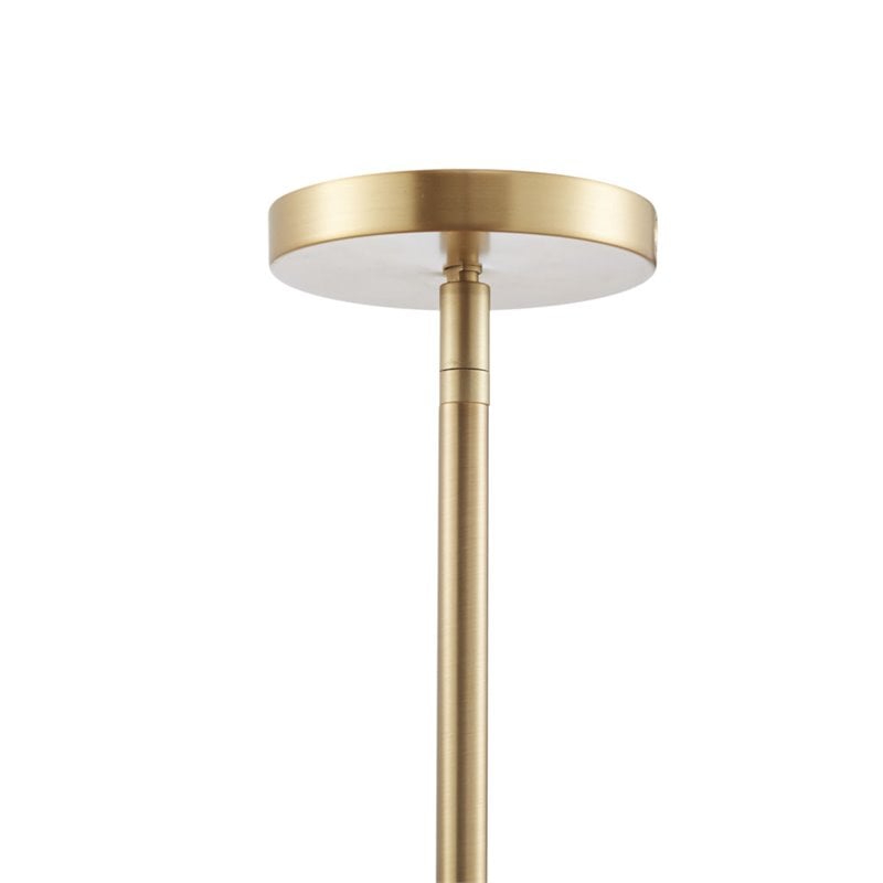 Urban Habitat Isla Transitional Metal and Shells Capiz Chandelier in Gold/White
