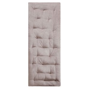 Intelligent Design Edelia Polyester Chenille Long Floor Cushion in Blush Pink