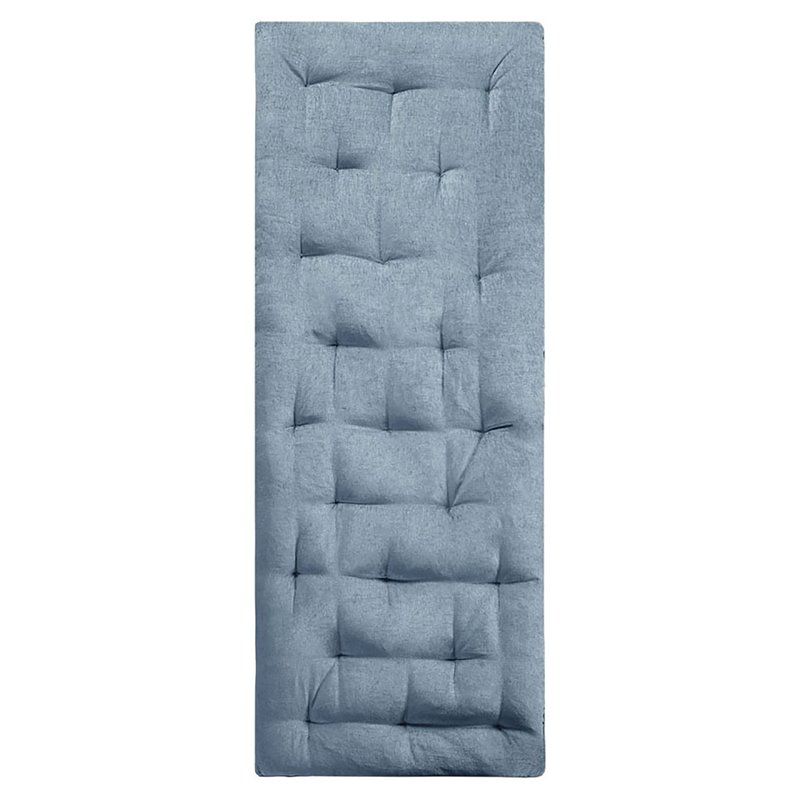 Intelligent Design Edelia Polyester Chenille Long Floor Cushion in Aqua Blue