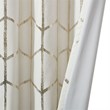 Intelligent Design Raina Microfiber Total Blackout Window Panel in Ivory/Gold