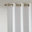 Intelligent Design Raina Microfiber Total Blackout Window Panel in Ivory/Gold