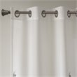 Madison Park Cecily Rayon Polyester Burnout Printed Window Panel in Gray