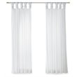Madison Park Ceres Polyester Fabric Twisted Tab Voile Sheer Window Pair in White