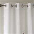 Madison Park Cecily Rayon Polyester Burnout Printed Window Panel - Gray