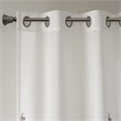 Madison Park Cecily Rayon Polyester Burnout Printed Window Panel - Gray