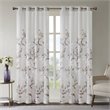 Madison Park Cecily Rayon Polyester Burnout Printed Window Panel - Gray