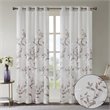 Madison Park Cecily Rayon Polyester Burnout Printed Window Panel - Gray