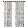 Madison Park Cecily Rayon Polyester Burnout Printed Window Panel - Gray