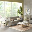 Madison Park Parker Mid-Century Solid Wood Coffee Table in Off White