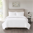 510 Design Otto 3-Piece Polyester Microfiber Coverlet Set in White