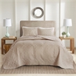510 Design Oakley Polyester Microfiber Bedspread Set in Khaki Brown