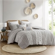 INK+IVY Imani Modern Cotton Comforter Mini Set in Gray Finish