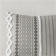 INK+IVY Imani Modern Cotton Comforter Mini Set in Gray Finish