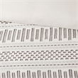 INK+IVY Rhea Cotton Clipped Jacquard Comforter Mini Set in Ivory/Charcoal