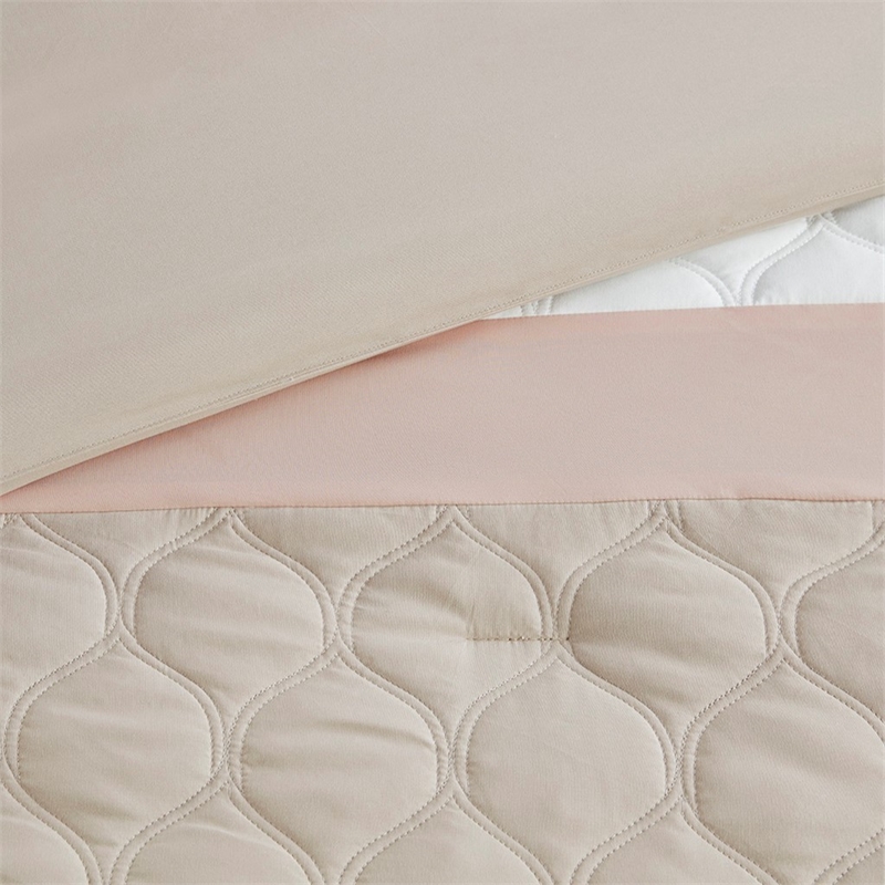 510 Design Shawnee 8-Piece Polyester Fabric Comforter Set - Blush Pink