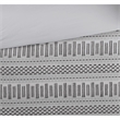 INK+IVY Rhea 3-Piece Mid-Century Cotton Jacquard Comforter Mini Set in Gray