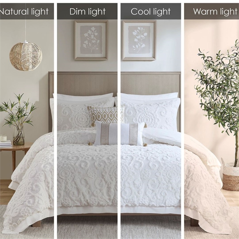 harbor house suzanna cotton comforter mini set with embroidery - ivory