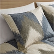 INK+IVY Mid-Century Cotton Printed Comforter Bedding Set in Navy