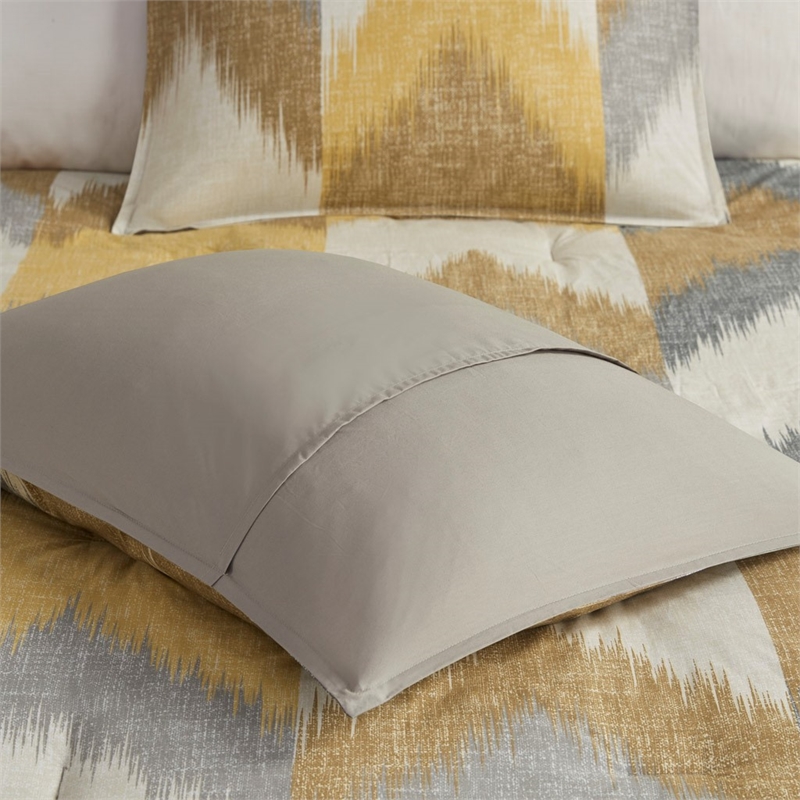INK+IVY Mid-Century Cotton Printed Comforter Mini Set in Yellow