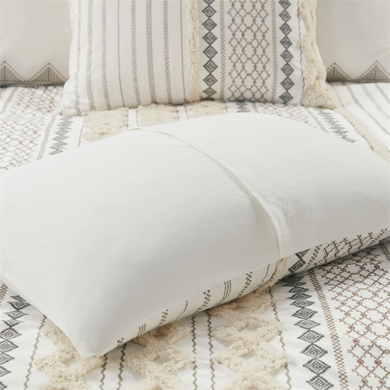 INK+IVY Mid-Century Cotton Printed Comforter Mini Set in Ivory