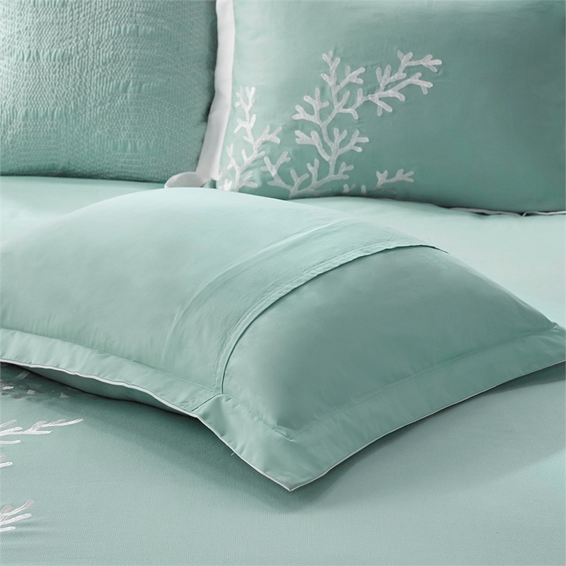 Harbor House Coastline Cotton Jacquard Comforter Set with Embroidery - Blue