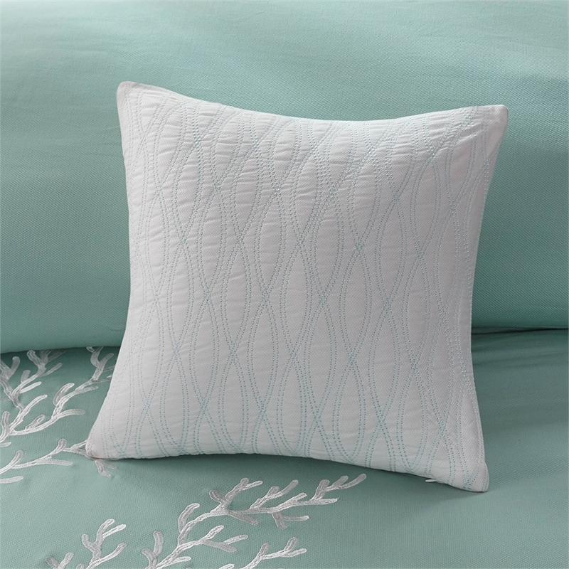 Harbor House Coastline Cotton Jacquard Comforter Set with Embroidery - Blue