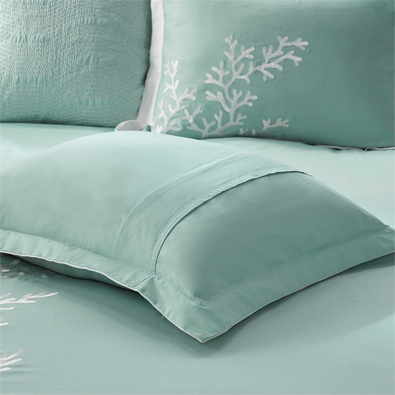 Harbor House Coastline Cotton Jacquard Comforter Set w/ Embroidery - Blue