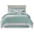 Harbor House Coastline Cotton Jacquard Comforter Set w/ Embroidery - Blue