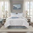 Harbor House Crystal Beach Cotton Quilted Comforter Set in White