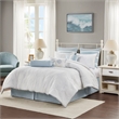 Harbor House Crystal Beach Cotton Quilted Comforter Set in White Finish